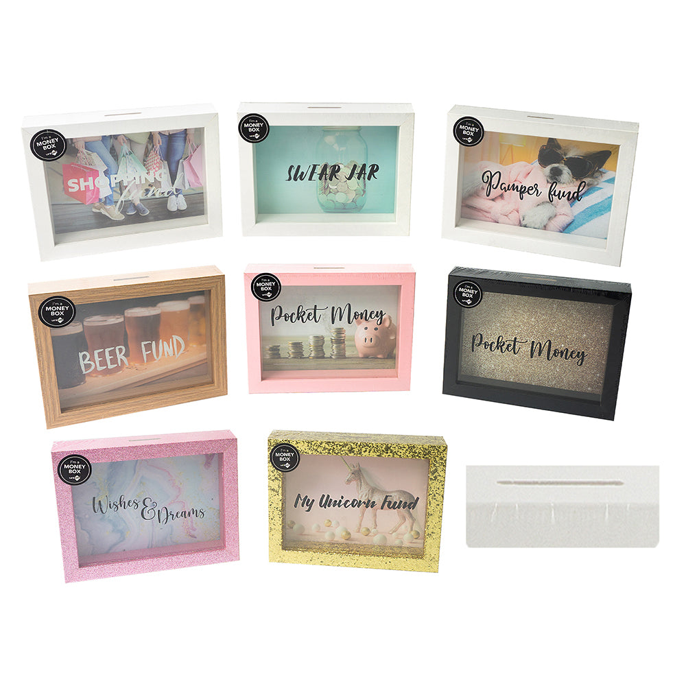 Unigift Unigift Money Box 15X20cm Assorted Colours / Prints Home/Bedroom Decor — image 2