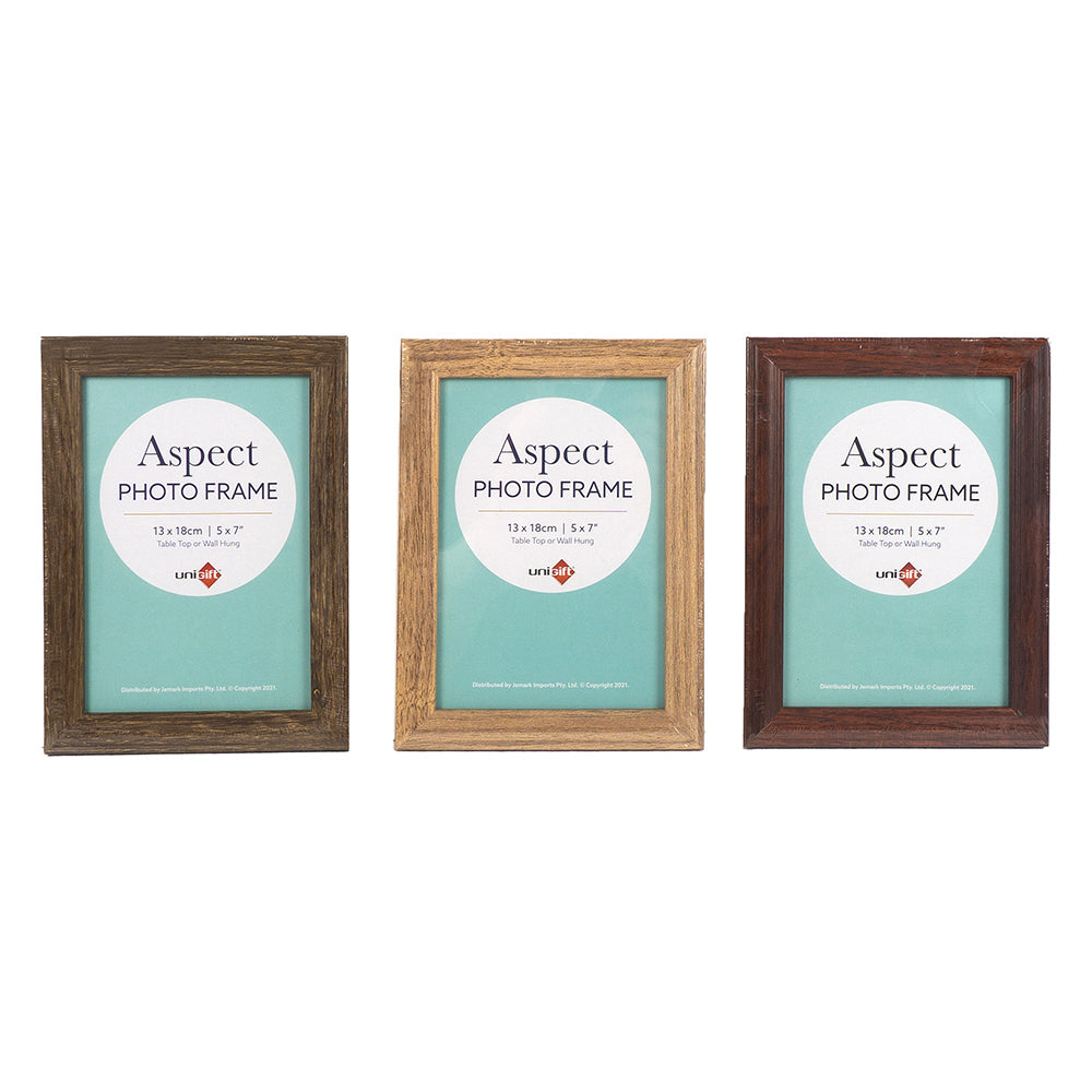 Unigift Aspect 13x18cm MDF/Glass Picture/Photo Frame Wall Hanging Display Asst — image 2