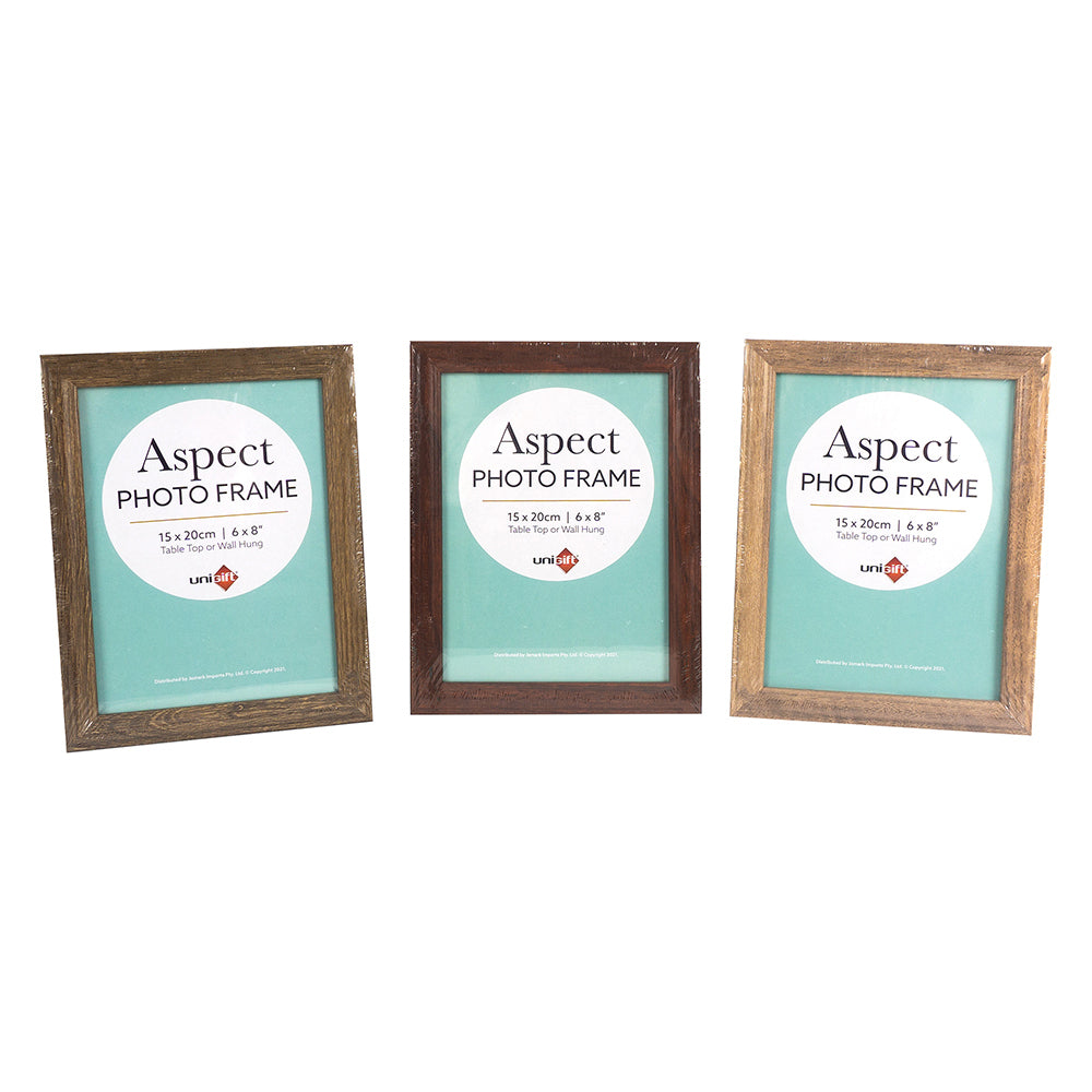 Unigift Aspect 15x20cm MDF/Glass Picture/Photo Frame Wall Hanging Display Asst — image 2