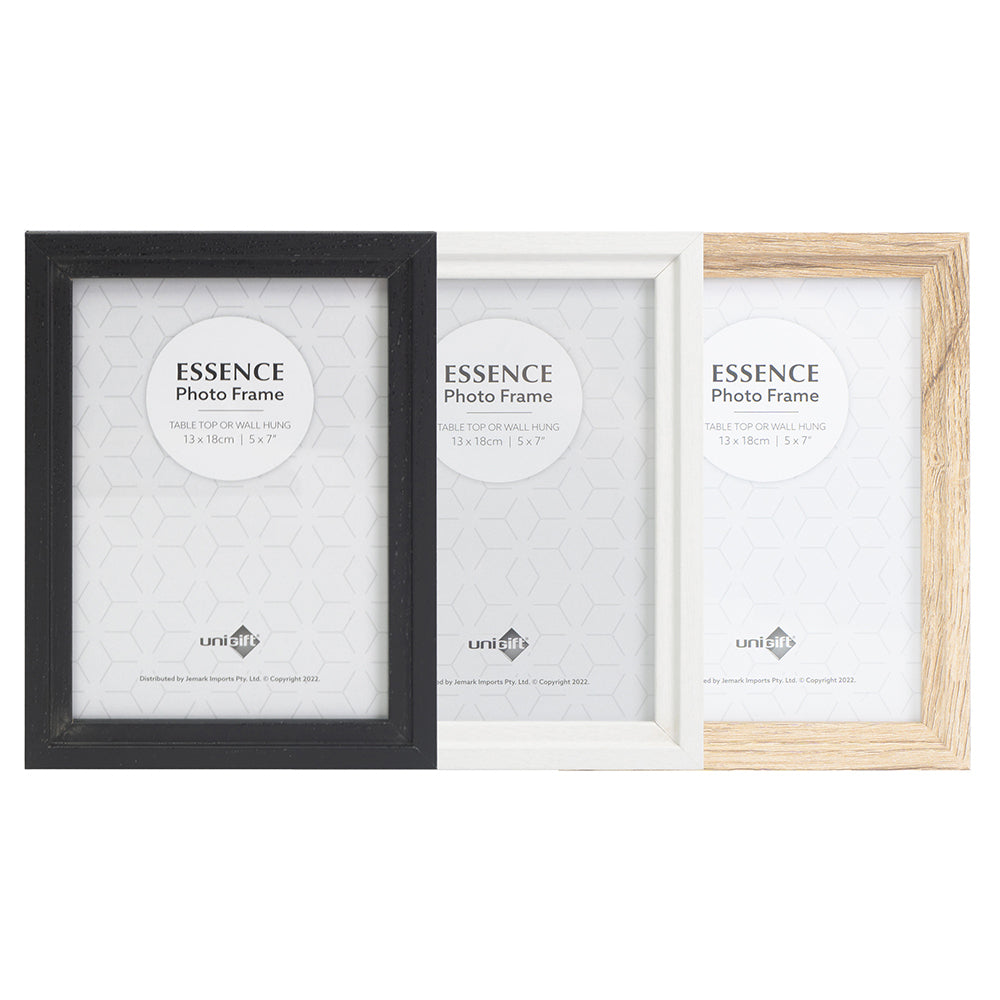 Unigift Essence 13x18cm MDF/Glass Picture/Photo Frame Wall Hanging Display Asst — image 2