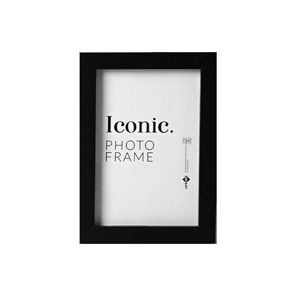 Unigift 13x18cm Iconic MDF Glass Photo Frame Picture Holder Home Decor Black (6 Pack) — image 2