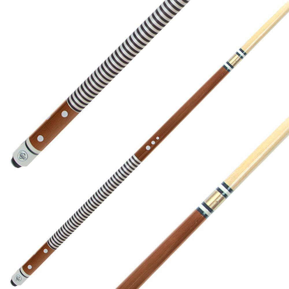 Formula Sports Nylon Wound 2 Piece Cue Stick Billiard/Snooker Pool Game — White