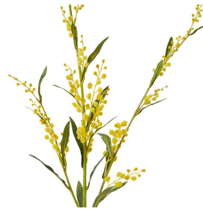 E Style 94cm Wattle Spray Plastic Artificial Faux/Fake Flower Decor Yellow — image 2