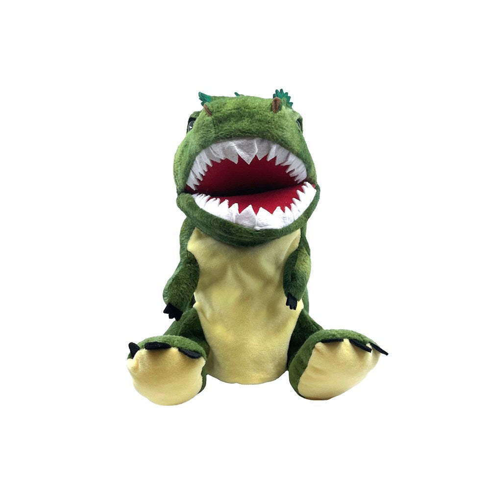 Johnco 29x29cm T-Rex Plush Kids/Child Pretend Play Dino Hand Puppet Green 3+ — image 3
