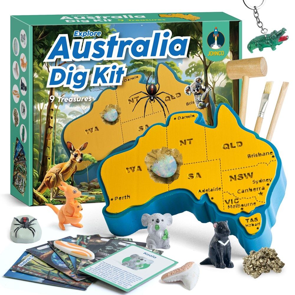 Johnco Dig Kit Explore Australia Educational STEM Learning Toy Kids 6y+ — image 2