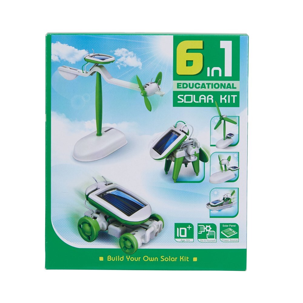 Johnco 6 in 1 Solar Kit Educational Kids/Toddler Learning Fun Activity Toy 10y+