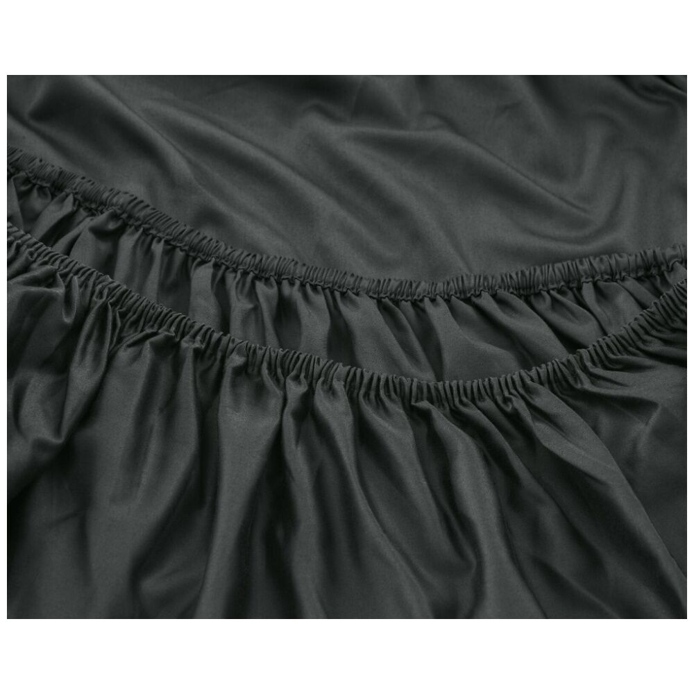 Grosvenor House 500TC Egyptian Cotton Fitted Bed Sheet Only Charcoal — image 2