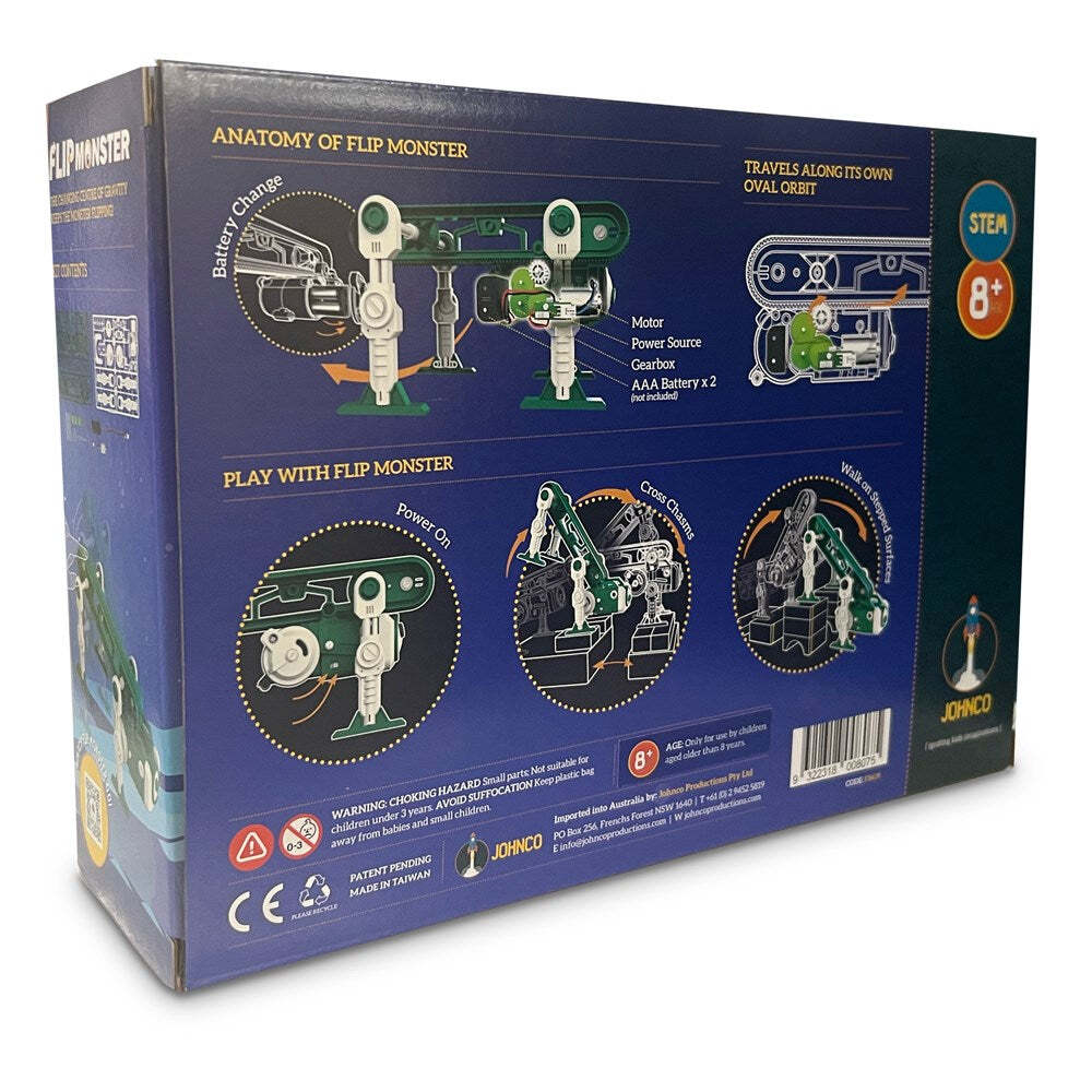 Johnco Flip Monster Gravity Robot Build/Play Scientific Kids Learning Toy 8y+ — image 2