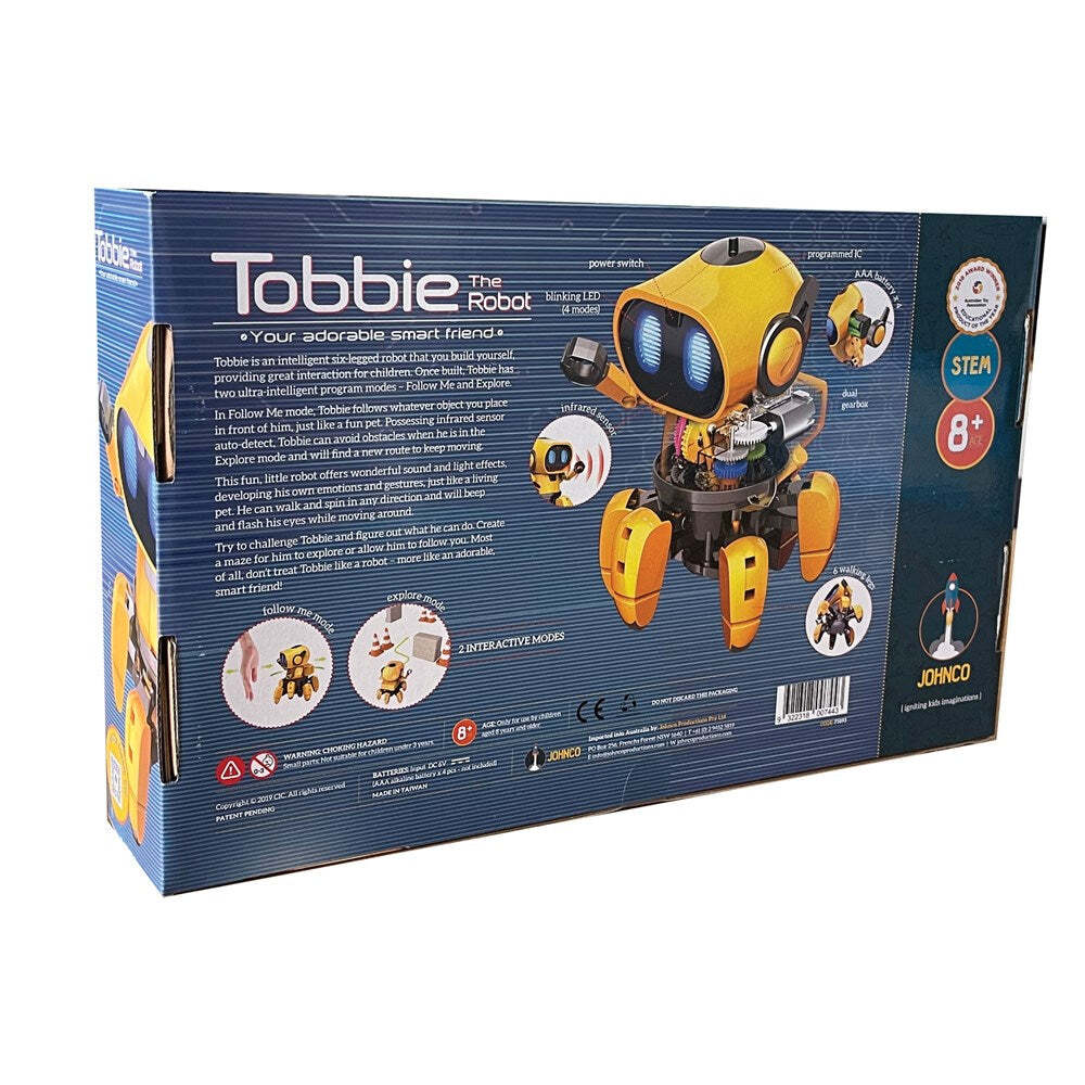 Johnco Tobbie The Robot Build/Play w/ Sounds Interactive Kids Learning Toy 8y+ — image 2