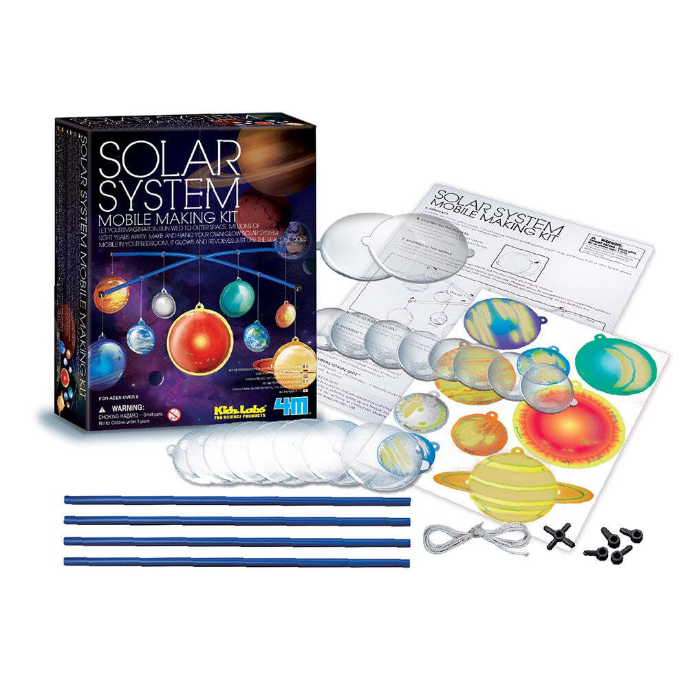 4M Solar System Mobile Making Kit Outer Space Hanging Kids Learning Toy 8y+ — image 2