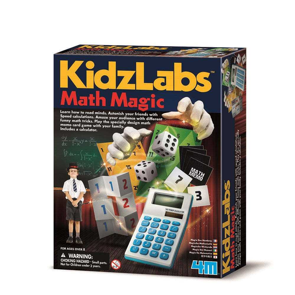4M KidzLabs Math Magic Calculation/Trick Card Game Kids Interactive Fun Toy 8y+