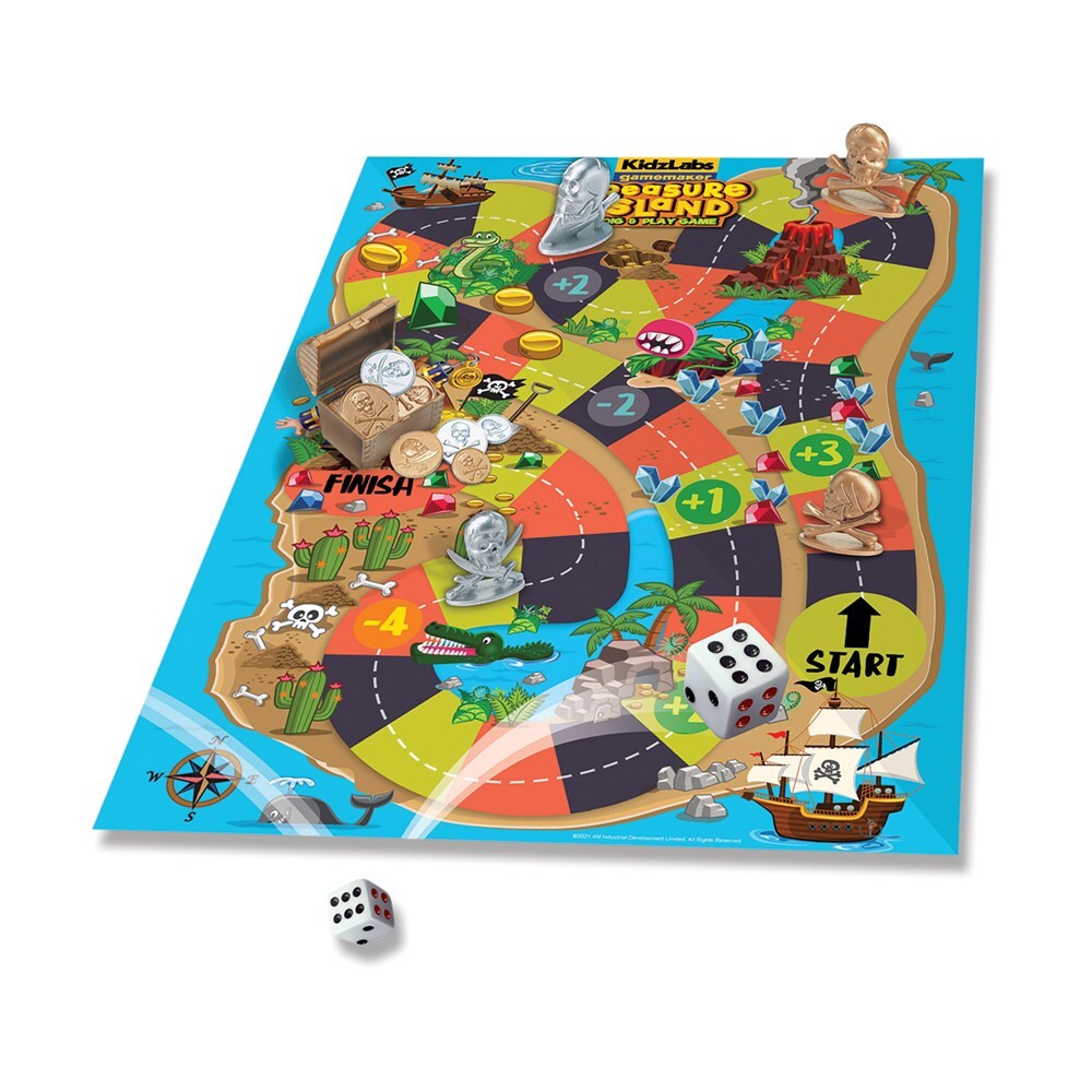 4M Kidzlabs Gamemaker Treasure Island Dig & Play Game Educational Kids Toy 5y+ — image 3