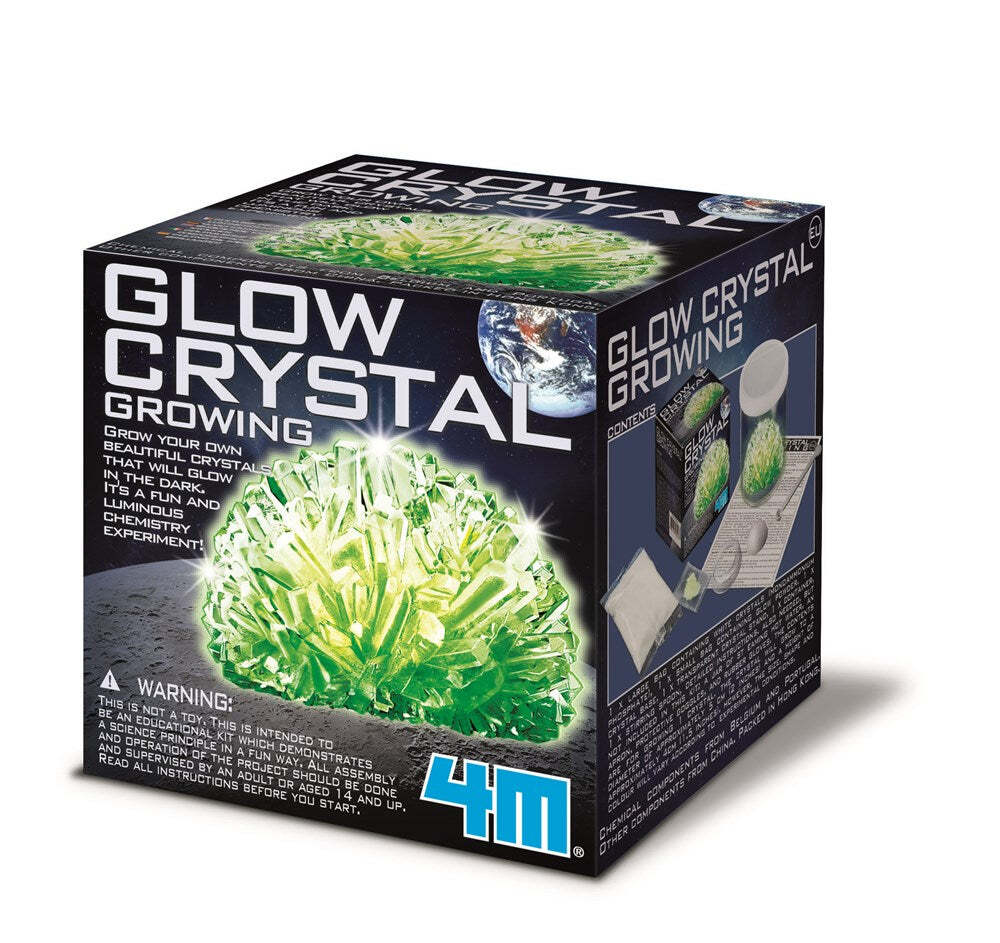 4M Glow Crystal Growing Educational Kids/Toddler Art/Craft Fun Activity 10y+