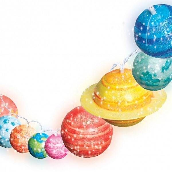 4M Steam Powered Girls Solar System String Lights Fun Educational Kids Toy 5y+ — image 3