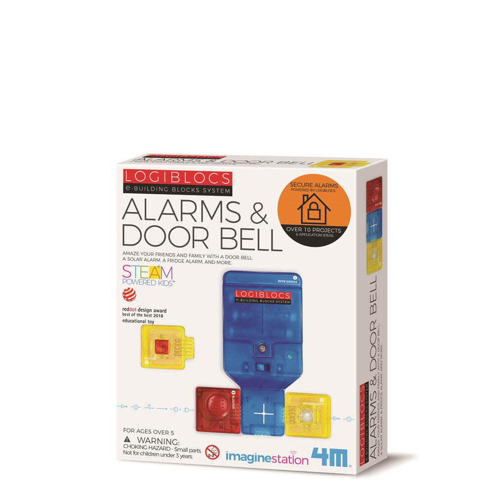 4M Logiblocs Alarms and Door Bell Fun Educational Kids/Toddler Activity Toy 5y+