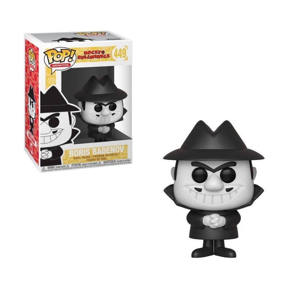 Pop! Funko 10cm Figurine Rocky & Bullwinkle Boris #449 Vinyl Collectable Toy 3y+