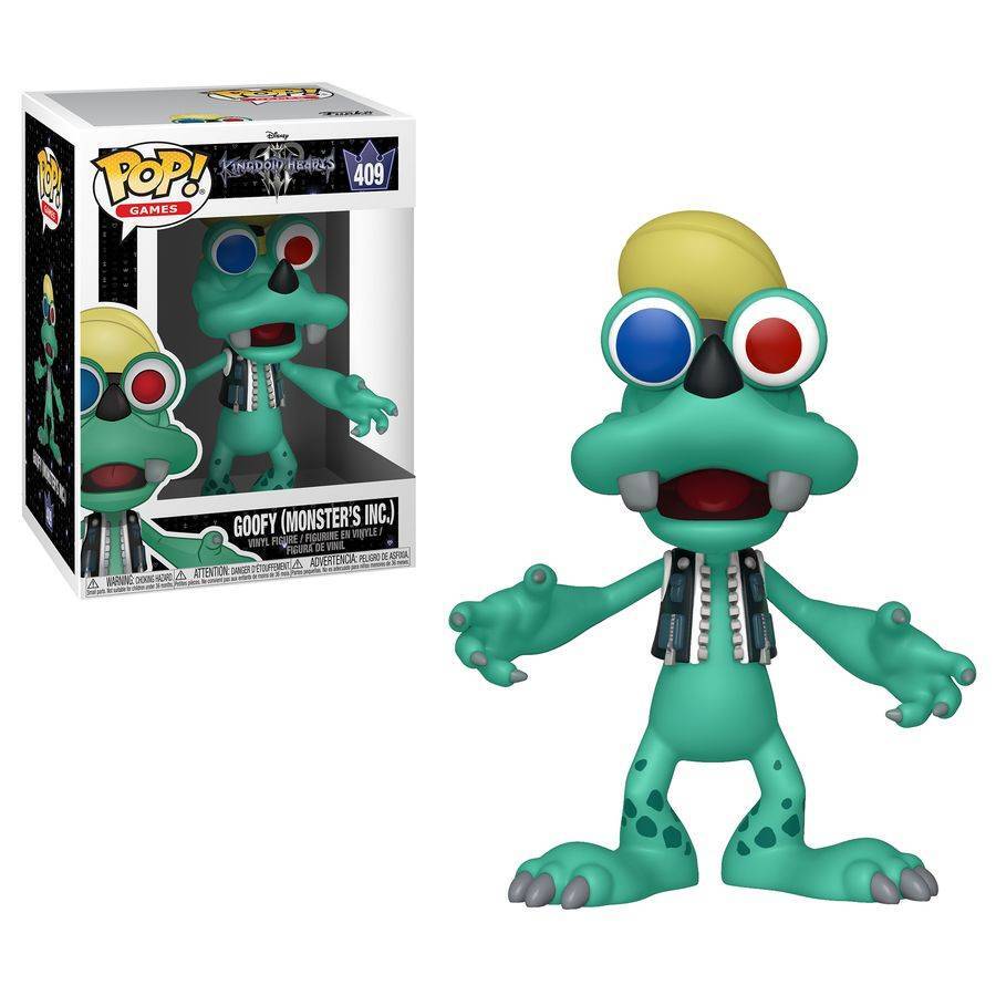 Pop! Funko 10cm Figurine Kingdom Hearts 3 Goofy Monsters Inc #409 Collectable 3+