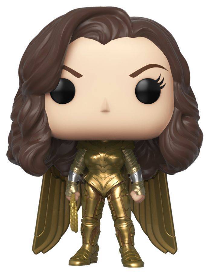Pop! Funko Vinyl Figurine Wonder Woman 2 WW Gold No Helmet RS Collectable Toy 3+
