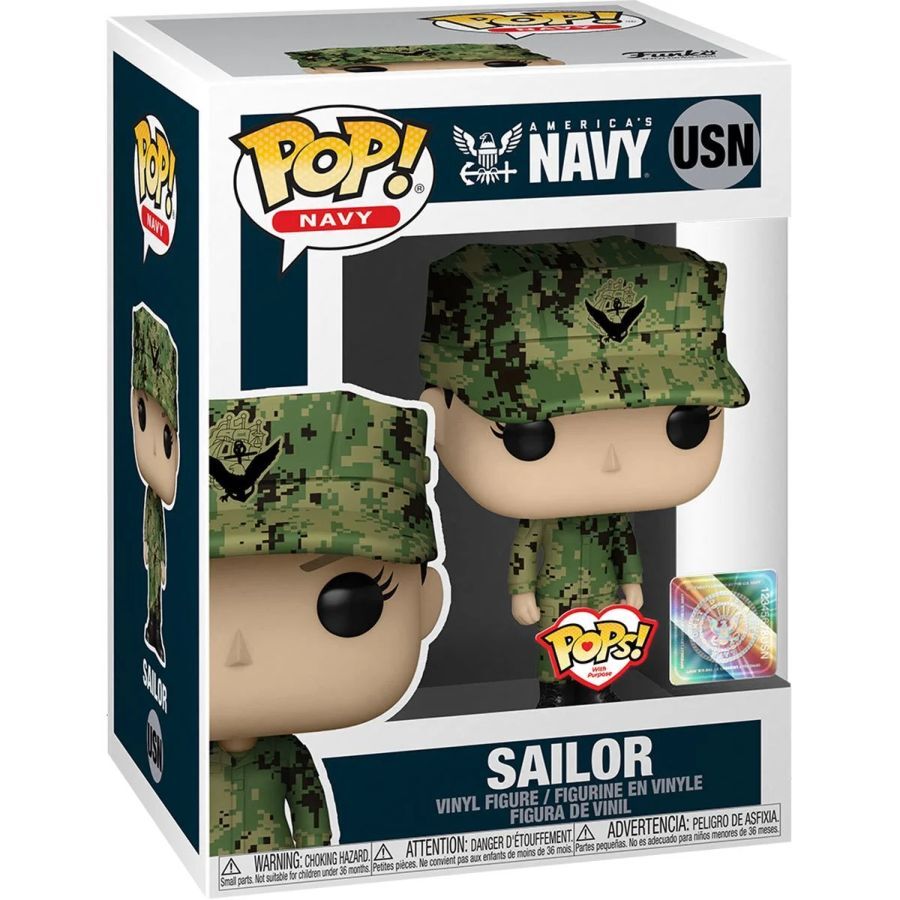 Pop! Vinyl Figurine US Military: Navy Female Caucasian #USN Collectable 3y+ Toy — image 2