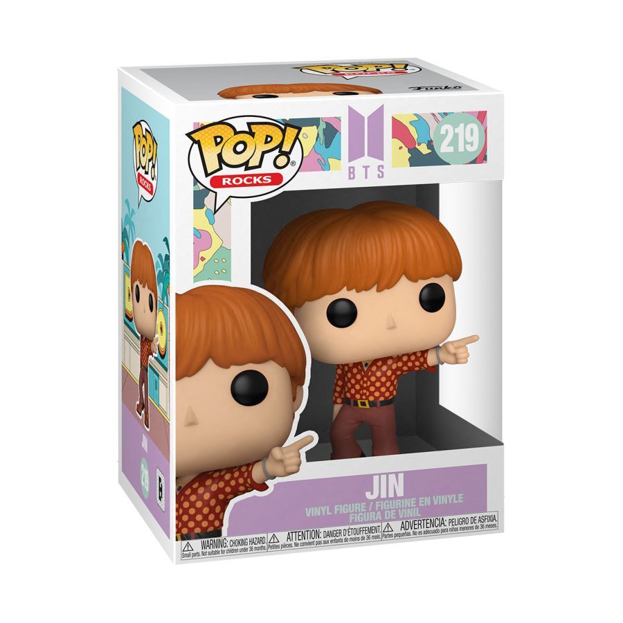 Pop! Funko 10cm BTS Jin Dynamite #219 Collectables Vinyl Toy Kids Figurine 3y+ — image 2