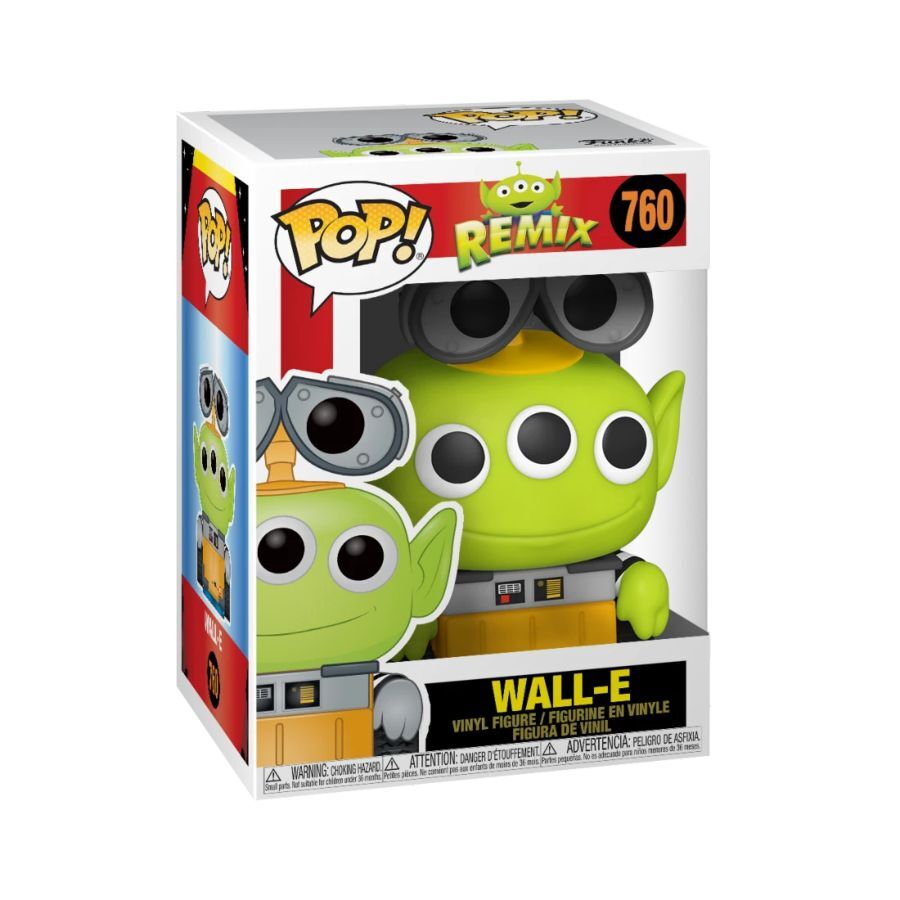 Pop! Funko 10cm Figurine Pixar Alien Remix WallE #760 Vinyl Collectable Toy 3y+ — image 2