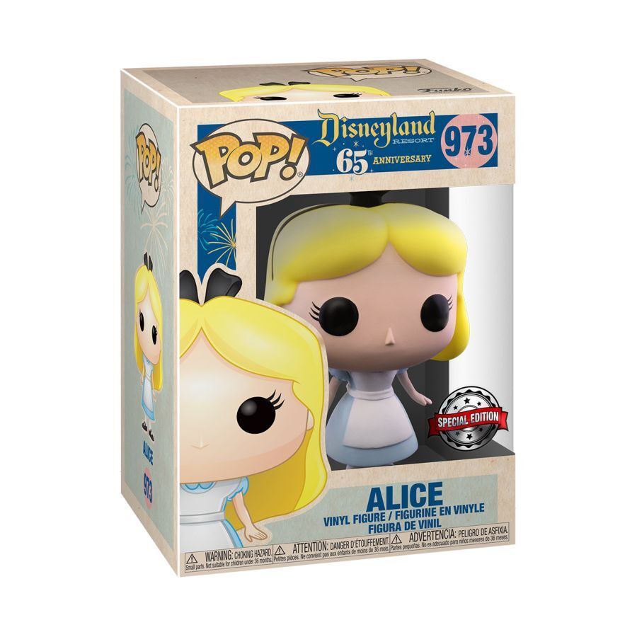 Pop! Funko 10cm Disneyland 65th Anniversary Alice RS #973 Vinyl Figurine Toy 3y+ — image 2