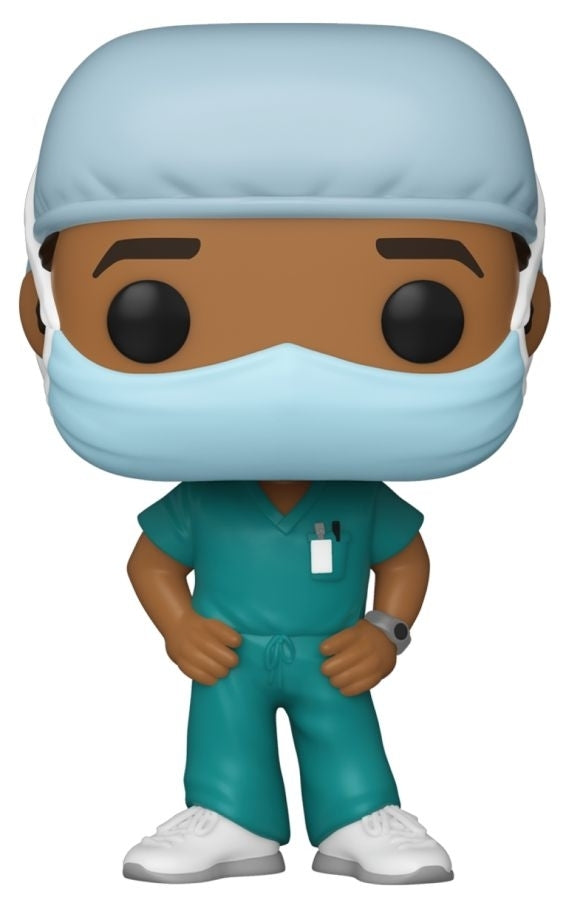 Pop! 10cm Vinyl Heroes Front Line Worker Male #2 GR Collectable Funko Figurine