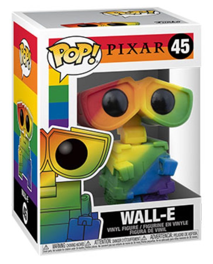 Pop! Funko 10cm Figurine Pixar WallE Rainbow Pride #45 Vinyl Collectable Toy 3y+ — image 2
