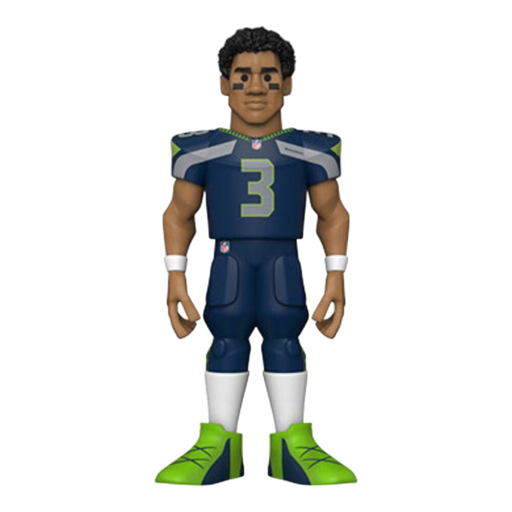 Funko NFL Football Russell Wilson Seahawks Gold Premium Vinyl Action Figure Toy 12in