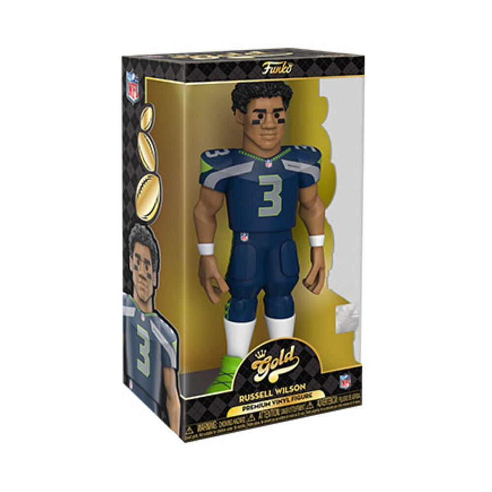 Funko NFL Football Russell Wilson Seahawks Gold Premium Vinyl Action Figure Toy 12in — image 2