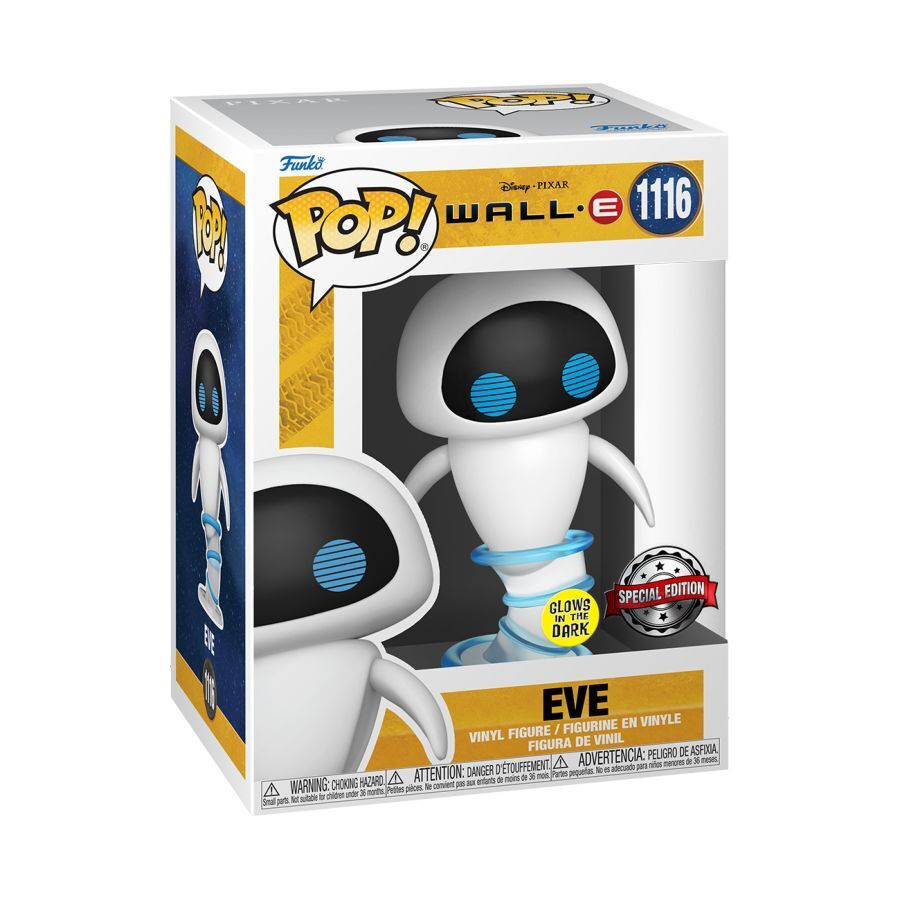 Pop! Funko 10cm Vinyl Figurine WallE Eve Flying GW RS #1116 Collectable 3y+ Toy — image 3