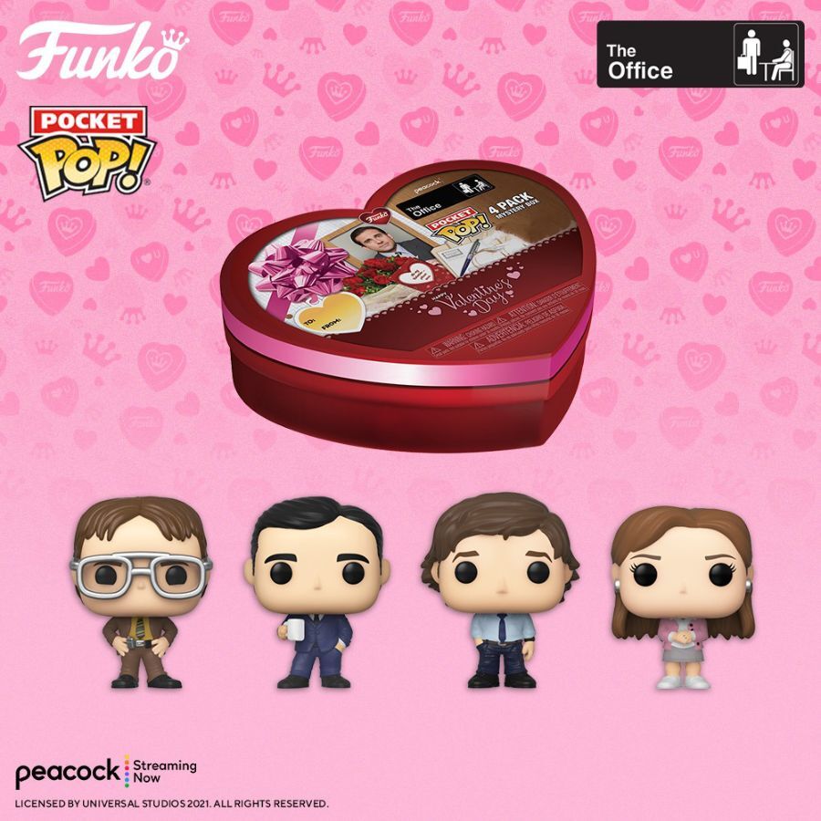 Pop! Vinyl Figurine The Office Valentines Day Pocket RS Collectable 3y+ Toy (4 Pack) — image 2
