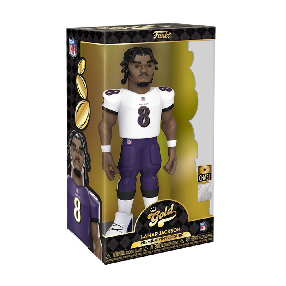 Funko NFL Football Lamar Jackson Ravens Gold Premium Vinyl Action Figure Toy 12in — image 2