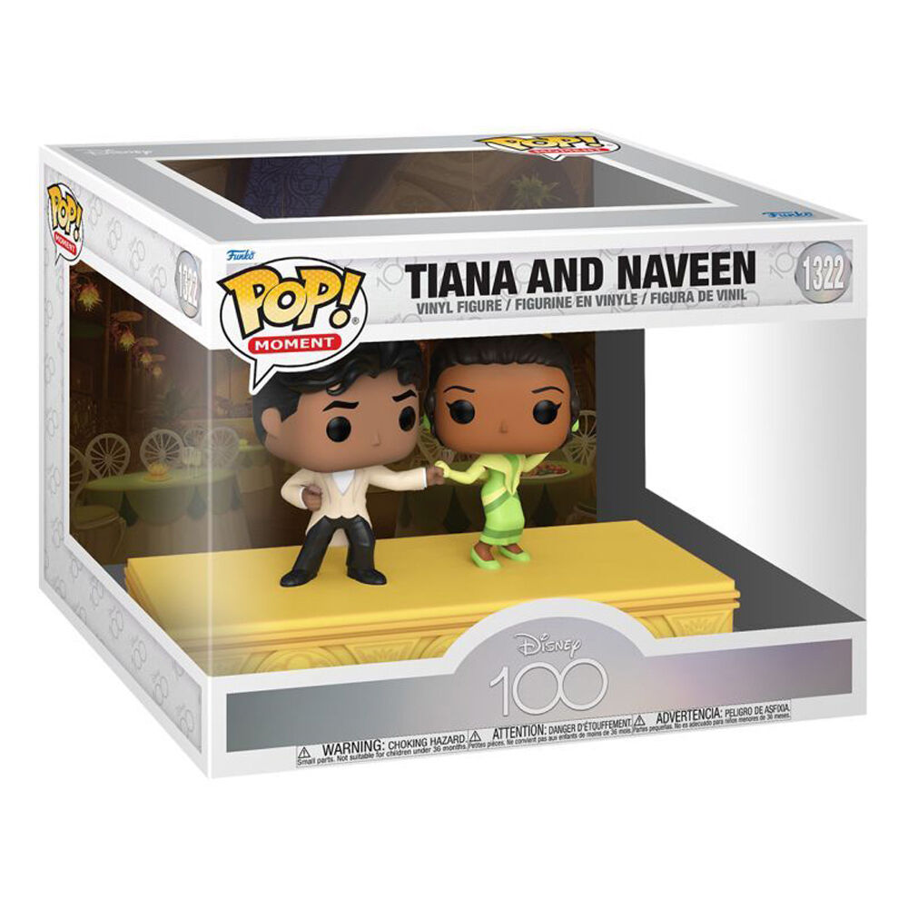 Funko Disney 100th Tiana & Naveen Pop Moment Action Figure Display Statue Toy 13.7cm — image 2