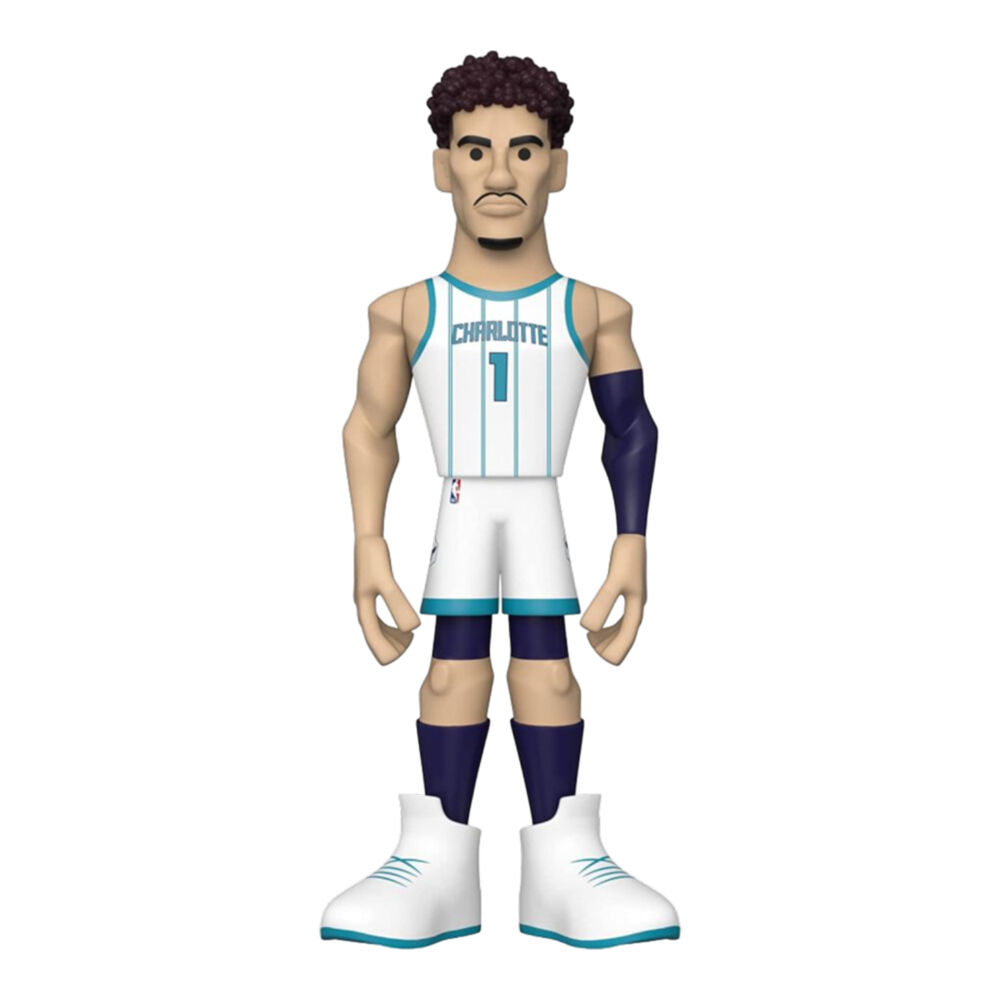 Funko NBA Basketball LaMelo Ball Charlotte Hornets Gold Premium Figure Toy 12in