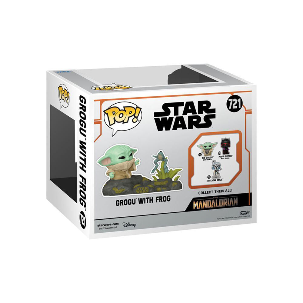 Funko Star Wars Grogu Deluxe Pop Vinyl Figure 3.8 Inches Bobblehead - Includes Frog — image 3