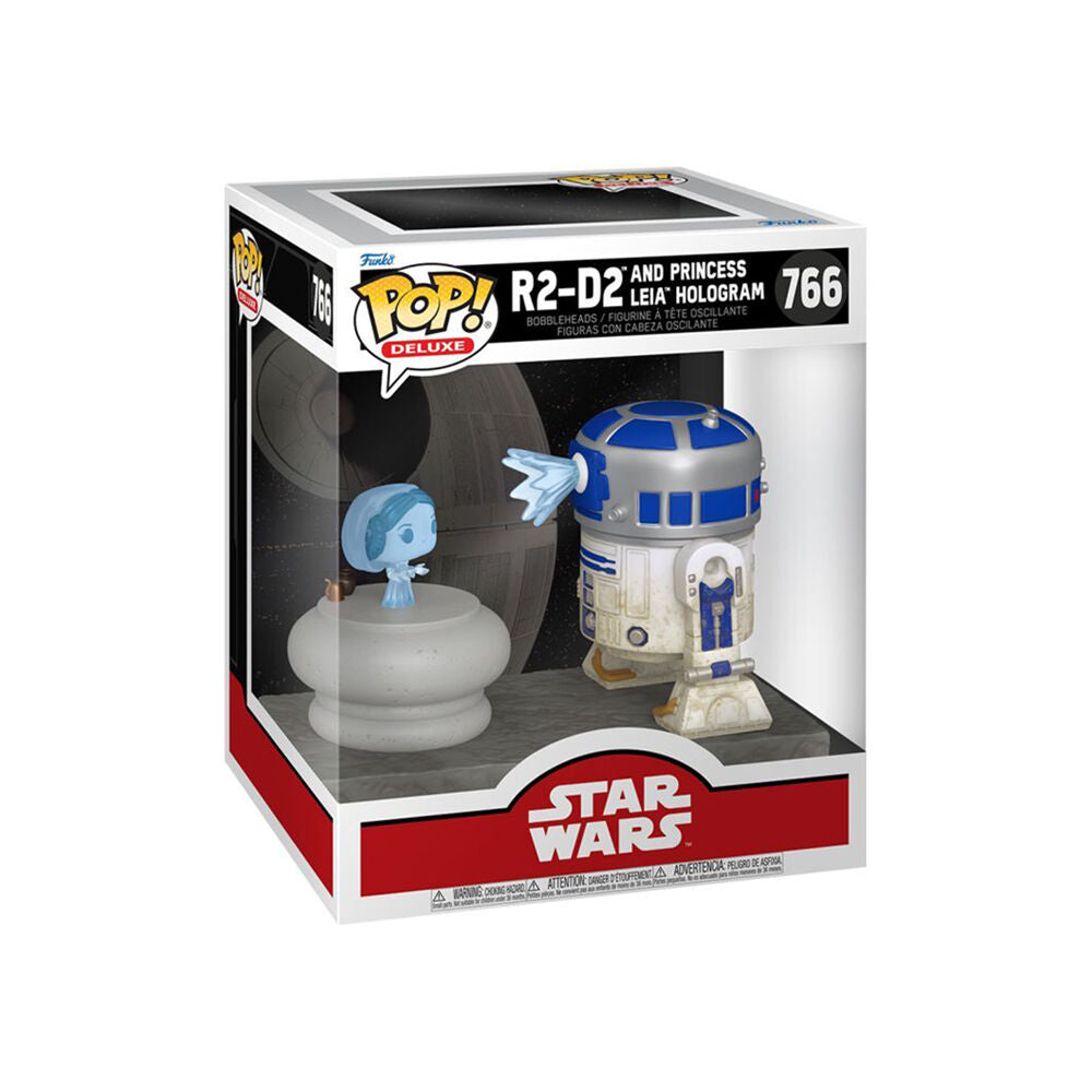 Funko Star Wars Funko R2D2 With Leia Hologram Deluxe Pop Vinyl Bobblehead Collectible — image 2