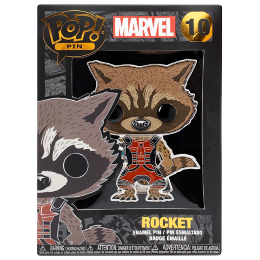 Pop! Marvel Guardians Of The Galaxy 2 #10 Rocket Raccoon 10cm Pop! Enamel Pin/Badge — image 2