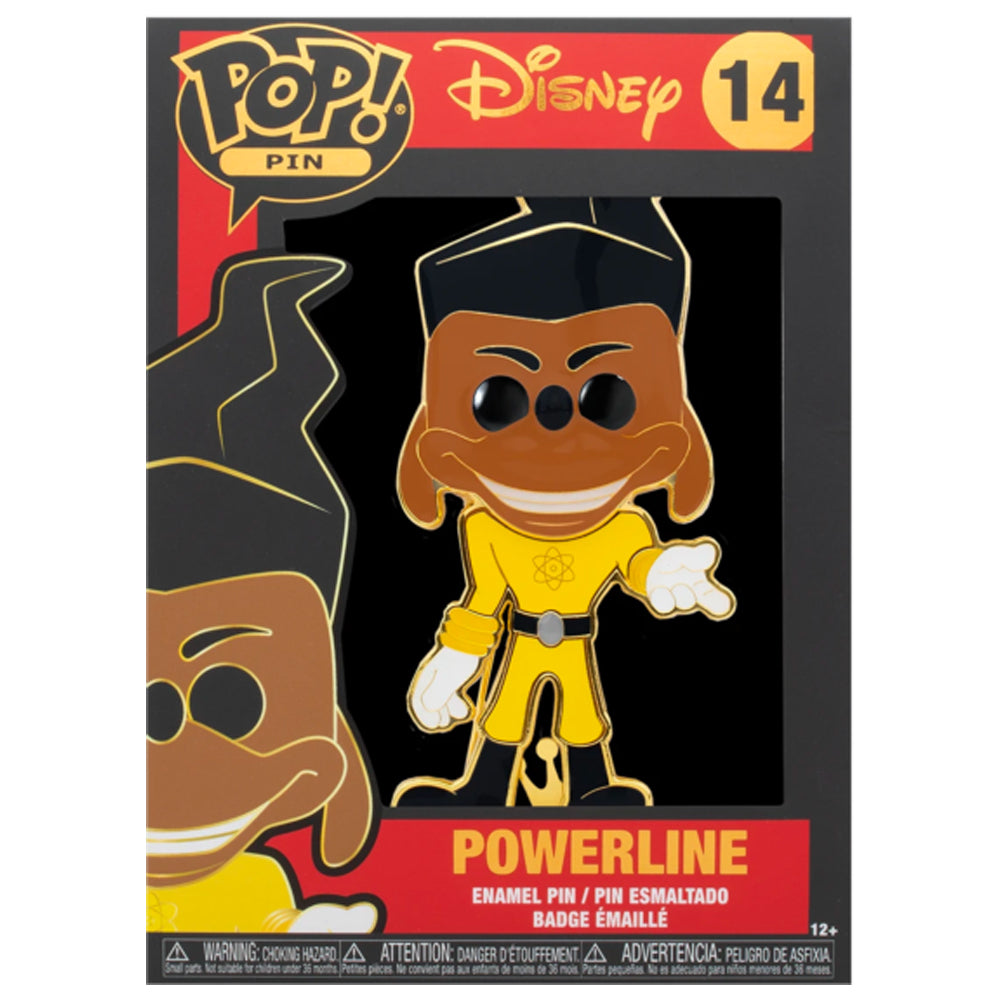 Pop! Disney Goofy Movie #14 Powerline 10cm Pop! Enamel Pin/Badge w/ Stand Collectible — image 2