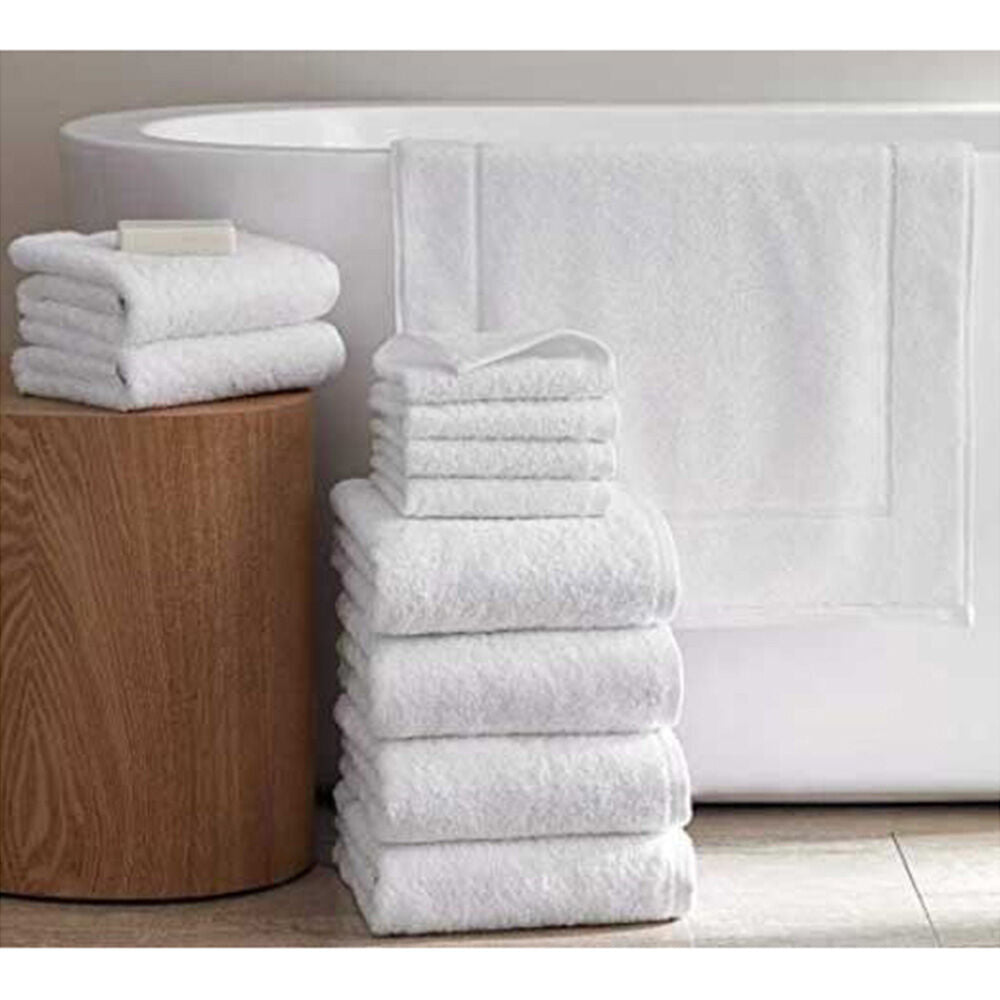 Jason Commercial White J-Dry Luxe Face Washer Bathroom Towel/Cloth 33x33cm (25 Pack) — image 5