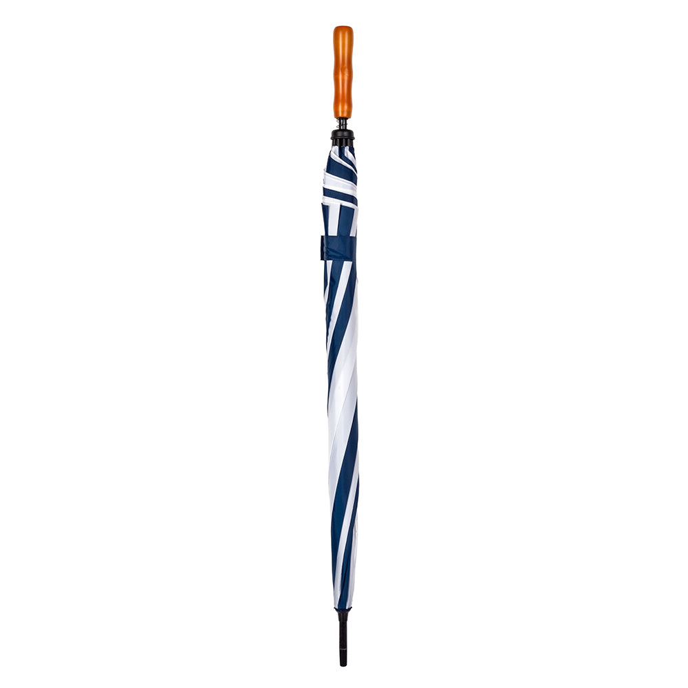 Clifton Albatross Golf 132cm Manual Windproof Umbrella Wood Handle Navy/White — image 2