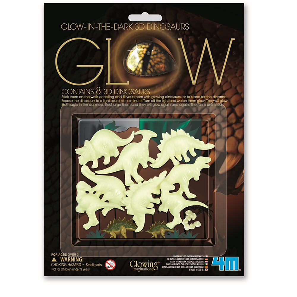 4M Glow Dinosaurs Bedroom Display Decor Fun Educational Kids/Toddler Toy 8y+