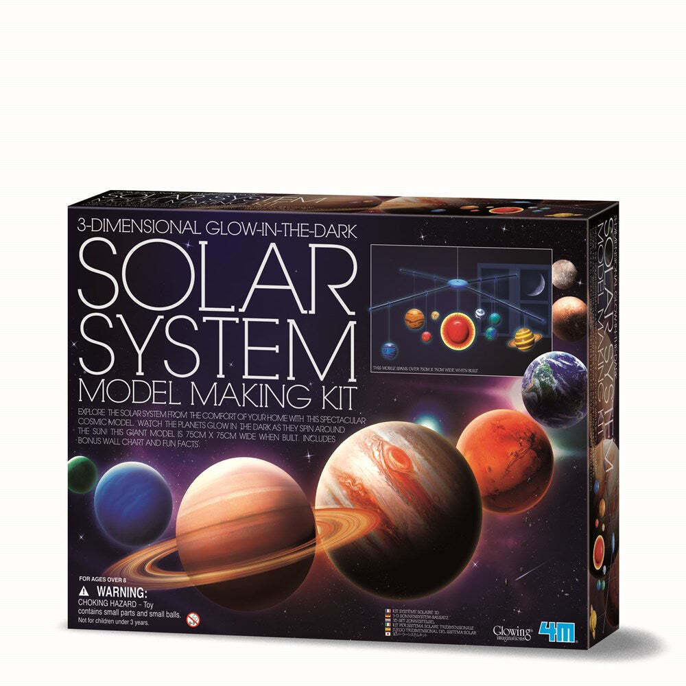 4M Solar System Mobile Kit Planets Bedroom Decor Kids/Toddler Activity Toy L 8y+