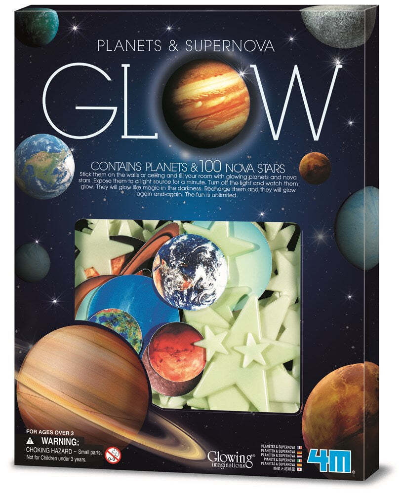 4M Planets and Supernova Bedroom Decor Kids/Toddler Fun Activity Toy 3y+ (100 Pieces)