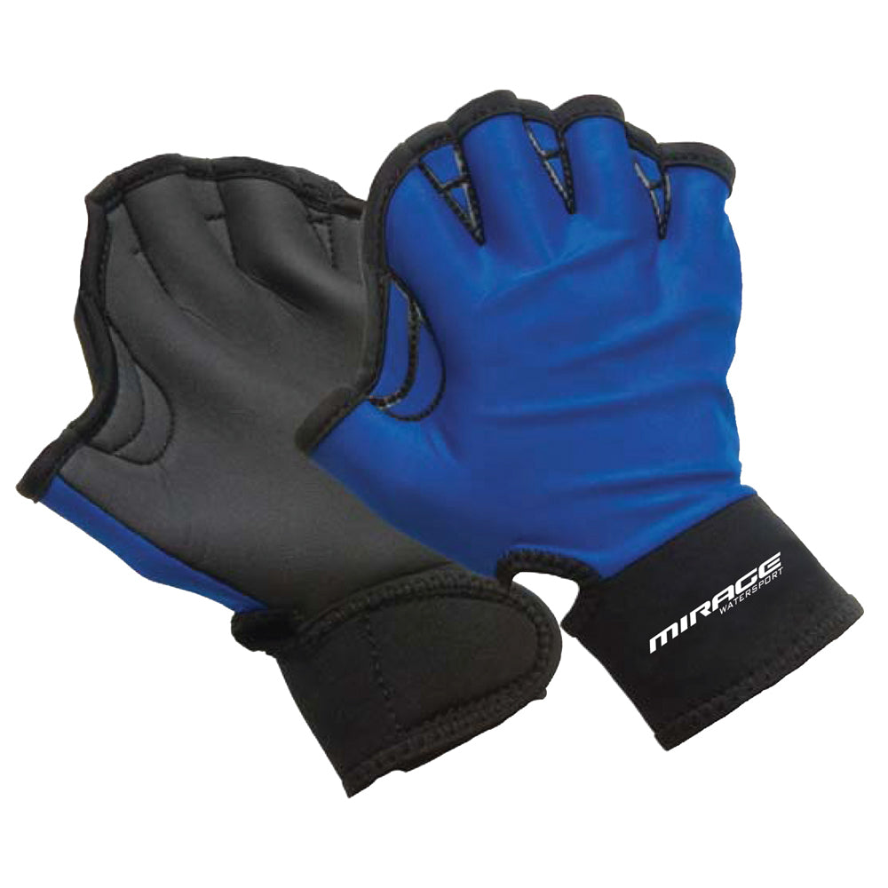 Mirage Large Webbed Training Hand Gloves Swimming Pool/Surfing Watersports Blue — image 2