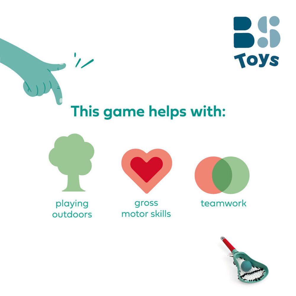 BS Toys 41x4cm Plastic Lacrosse Kit Active Active & Kids Outdoor Toys 8y+ — image 6