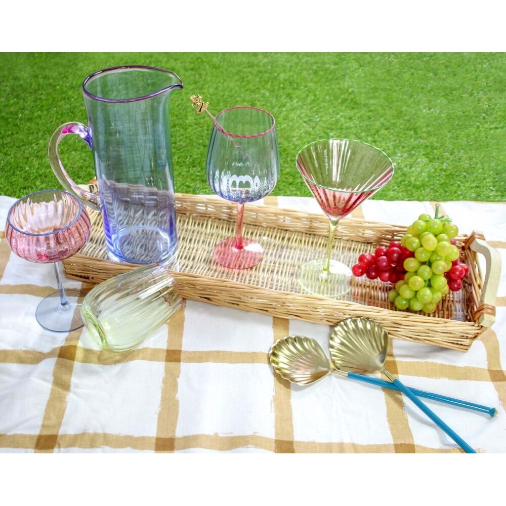 LVD 1.5L Glass Jug Juice/Water Pitcher Home/Kitchen Serveware Blue Tingle — image 2