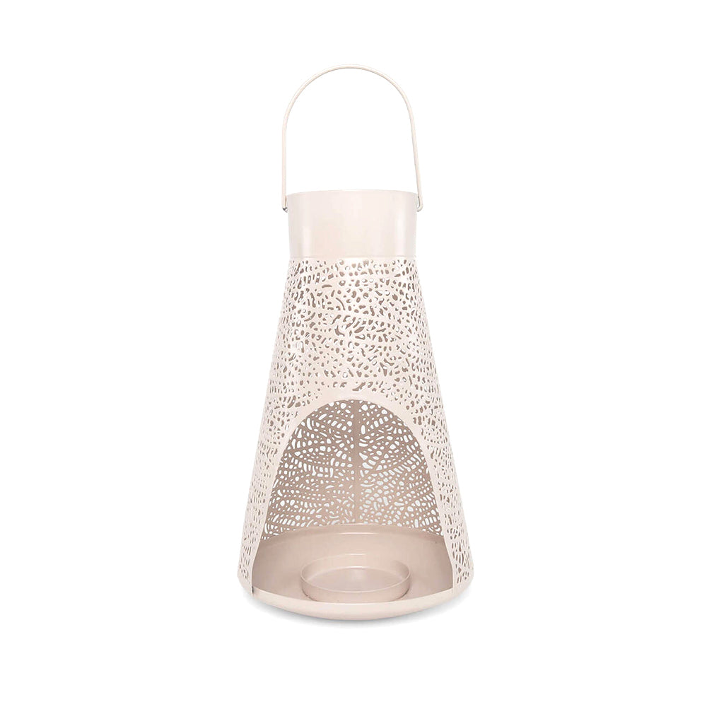 Rayell Lantern Metal Outdoor Candle Holder Medina Dusty Pink Medium 17x28x17cm