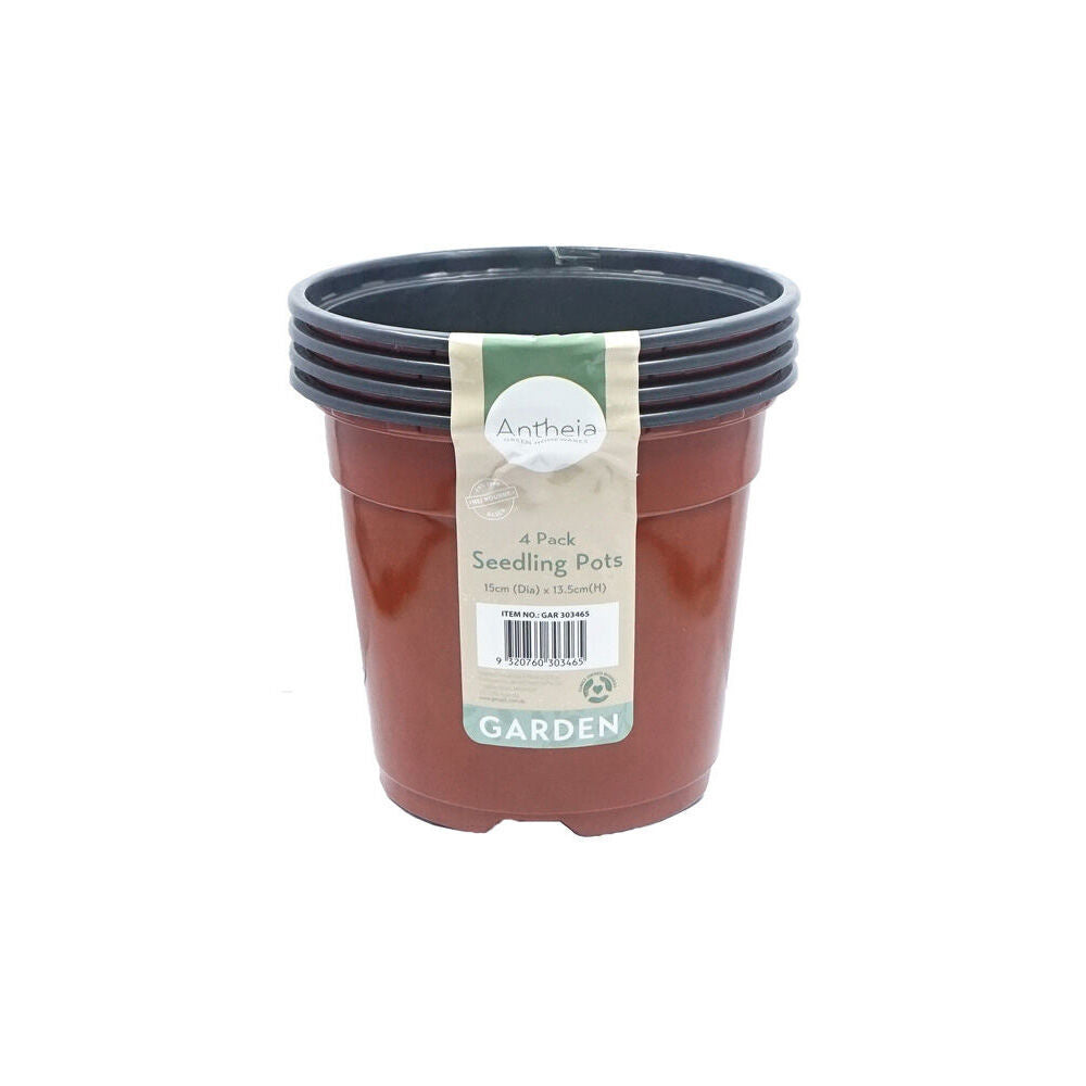Antheia Green Homewares Soft Plastic Seedling Planter Pot 15x13.5cm Brown (48 Pieces) — image 2