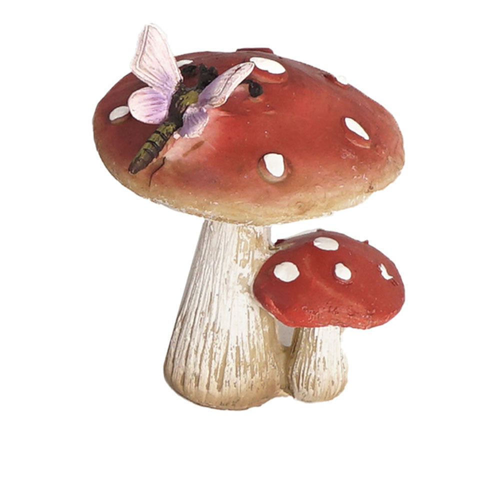 Antheia Green Homewares Plant/Pot Decor Fairy Garden Dbl Mushroom Assorted